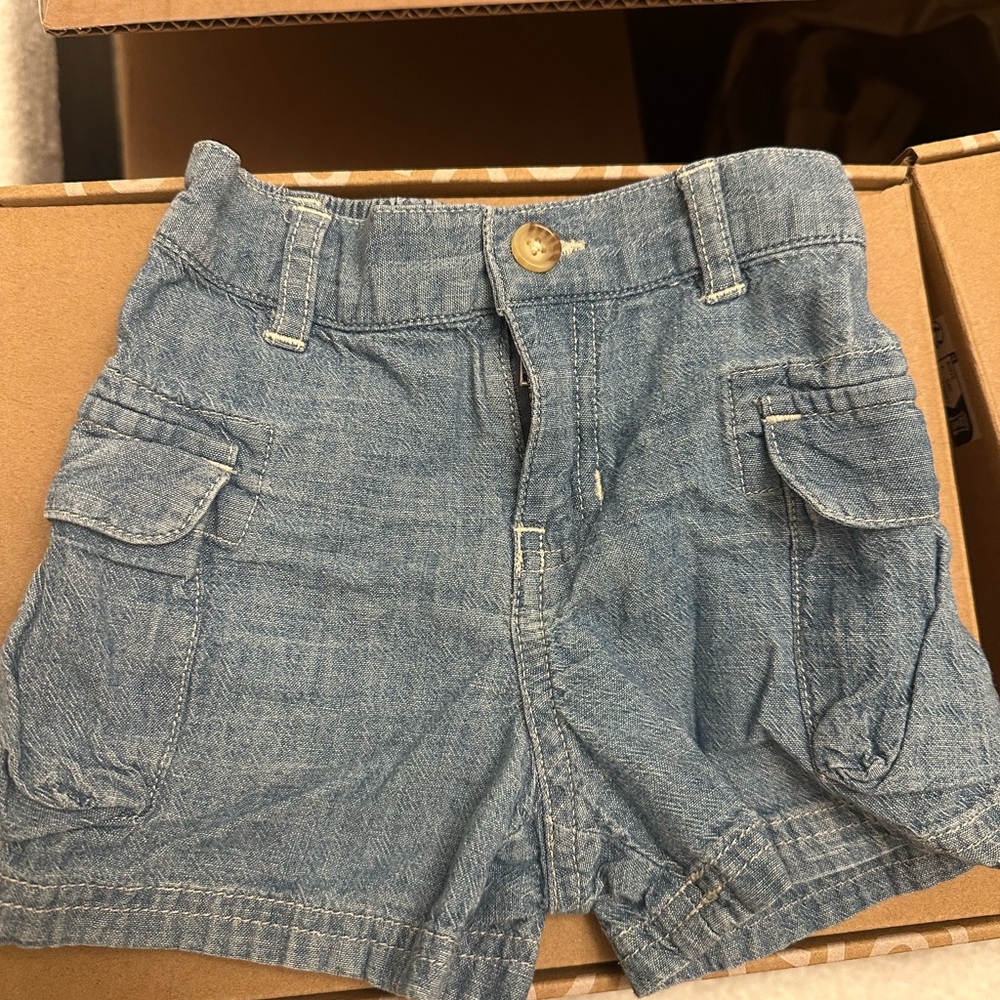 Polo Ralph Lauren chambray denim shorts with pockets size 9 months